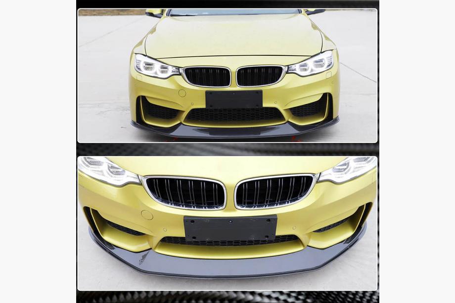 BMW 4 sērija F32/F33/F36 2012–2020 Priekšējā bampera lūpa Lip V7 (F82/F83, oglekļa šķiedra) Foto 5