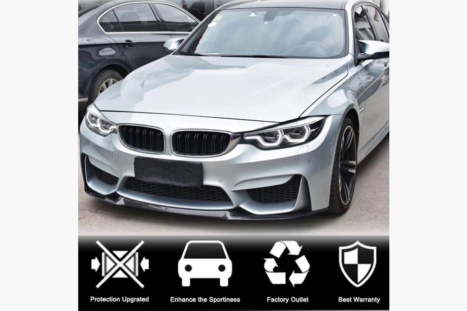 BMW 4 sērija F32/F33/F36 2012–2020 Priekšējā bufera lūpas spoilers Lip V8 (F82/F83, oglekļa šķiedra) Foto 2