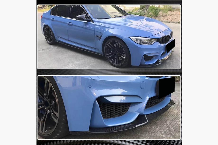 BMW 4 sērija F32/F33/F36 2012–2020 Priekšējā bufera lūpas spoilers Lip V8 (F82/F83, oglekļa šķiedra) Foto 4
