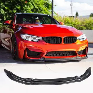 Priekšējā bampera lūpas spoileris Lip V11 (F80, oglekļa šķiedra) foto 1