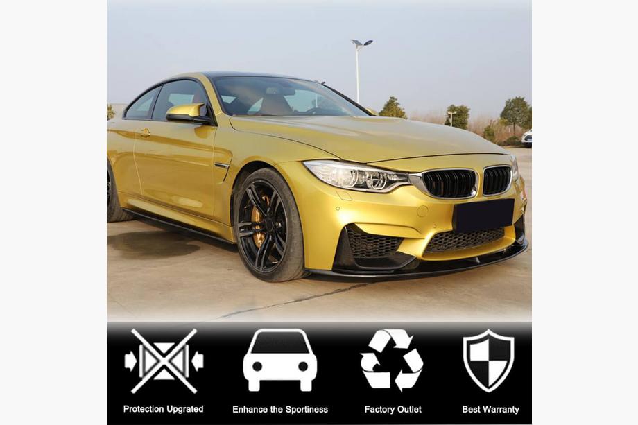 BMW 3. sērija F30/F31 2012–2019 Priekšējā bampera lūpas spoileris Carbon V12 (F80) Foto 2