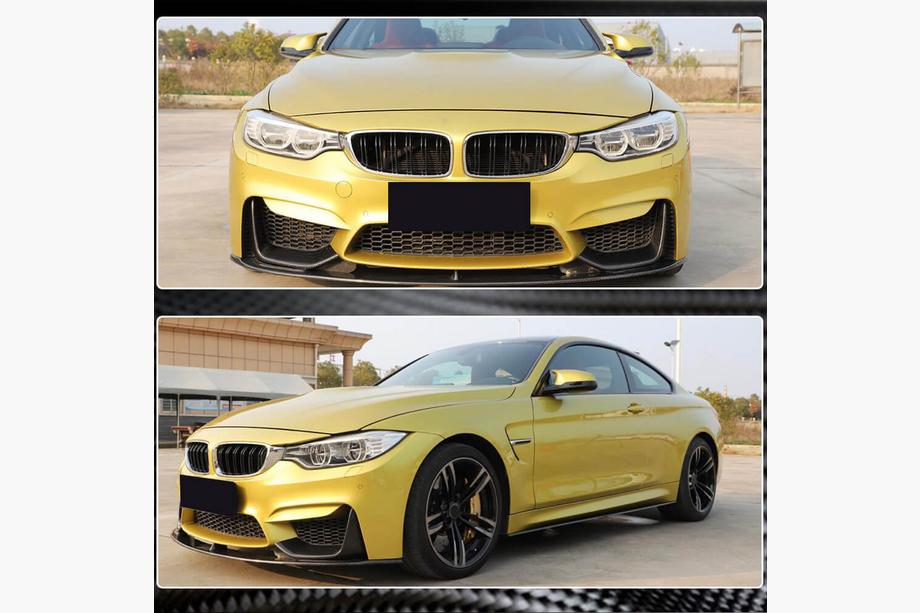BMW 4 sērija F32/F33/F36 2012–2020 Priekšējā bampera lūpa Carbon V12 (F82/F83) Foto 3