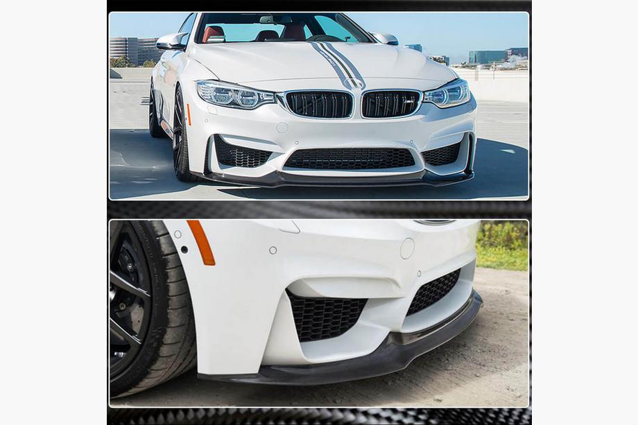 BMW 4 sērija F32/F33/F36 2012–2020 Priekšējā bampera lūpa FRP V17 (F82/F83) Foto 4