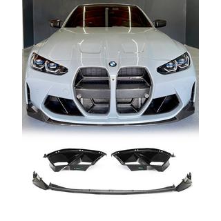 Priekšējā bampera lūpas spoileris Lip V5 (G80, Carbon) BMW 3. sērija G20/G21 2018–