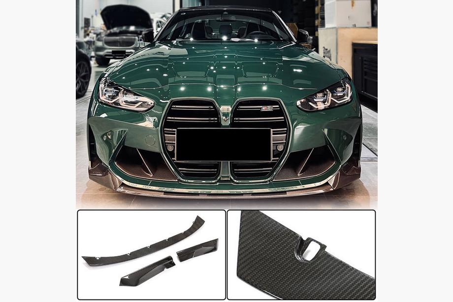 BMW 3. sērija G20/G21 2018– Priekšējā bampera lūpa Lip V9 (G80, oglekļa šķiedra) Image