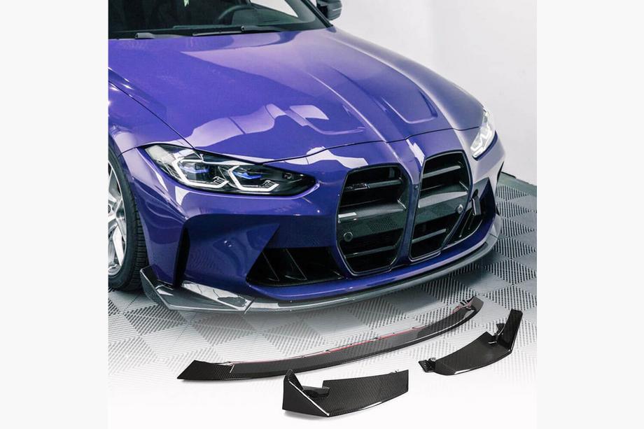BMW 4. sērija G22/23/26 2020– Priekšējā bampera lūpa Lip V6 (G82/G83, oglekļa šķiedra) Image