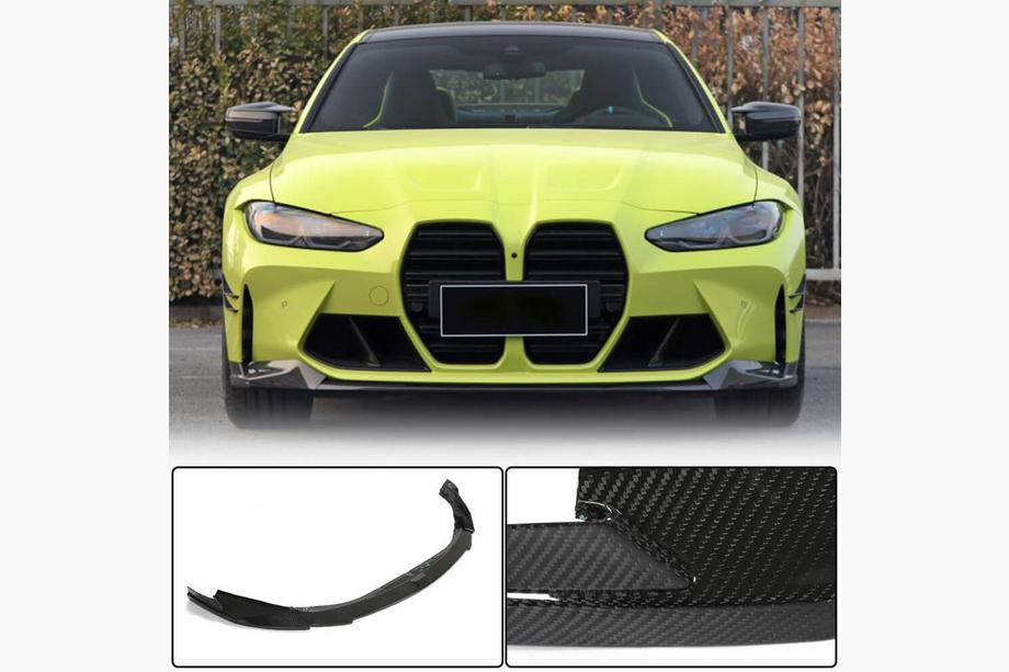 BMW 4. sērija G22/23/26 2020– Priekšējā bampera lūpa Lip V8 (G82/G83, karbons) Foto 1