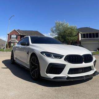Priekšējā bufera lūpas spoilers (F91/F92/F93 M8, oglekļa šķiedra) BMW 8. sērija G14/G15/G16 2018– foto 3