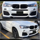 BMW X3 F25 2011–2018 Priekšējā bampera lūpa (M-Sport 2014-2018, oglekļa šķiedra) foto 4