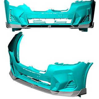 Priekšējā bampera lūpa Lip (M-Sport 2022-2024, oglekļa šķiedra) foto 2