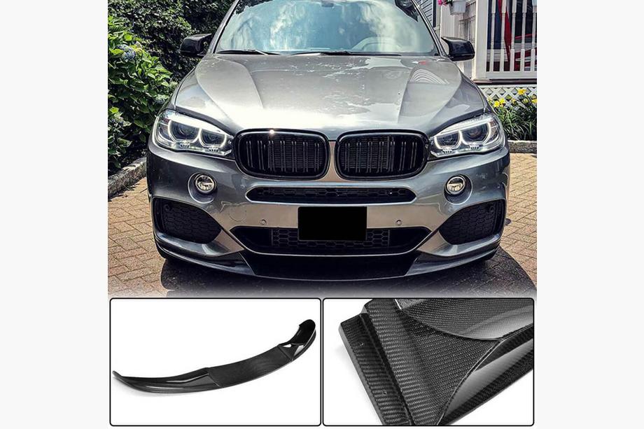 BMW X5 F15 2013–2018 Priekšējā bampera lūpas uzlika Lip (M-Sport, oglekļa šķiedra) Image