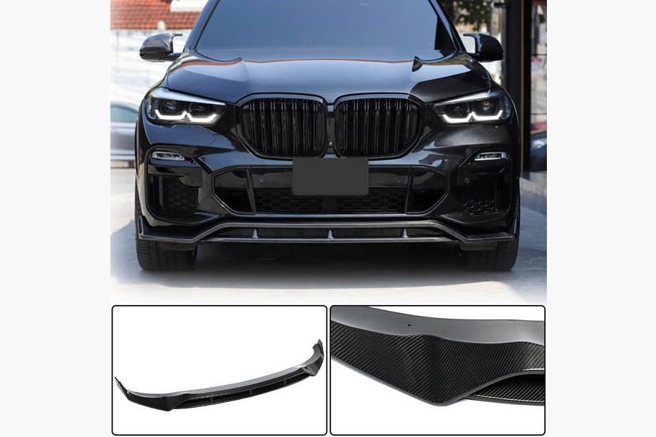 BMW X5 G05 2019–2026 Priekšējā bampera lūpa Carbon V2 (2019-2022 M-Sport) Image