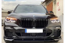 BMW X5 G05 2019–2026 Paradigm V-3 priekšējā bampera lūpa (2018-2022, spīdīgi melna) foto 1