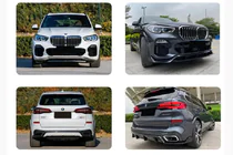 BMW X5 G05 2019–2026 Paradigm V-3 priekšējā bampera lūpa (2018-2022, spīdīgi melna) foto 4
