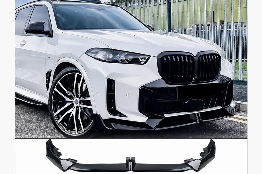 BMW X5 G05 2019–2026 Paradigm V-5 priekšējā bampera lūpa (M-Sport 2023-, spīdīgi melna) Foto 1