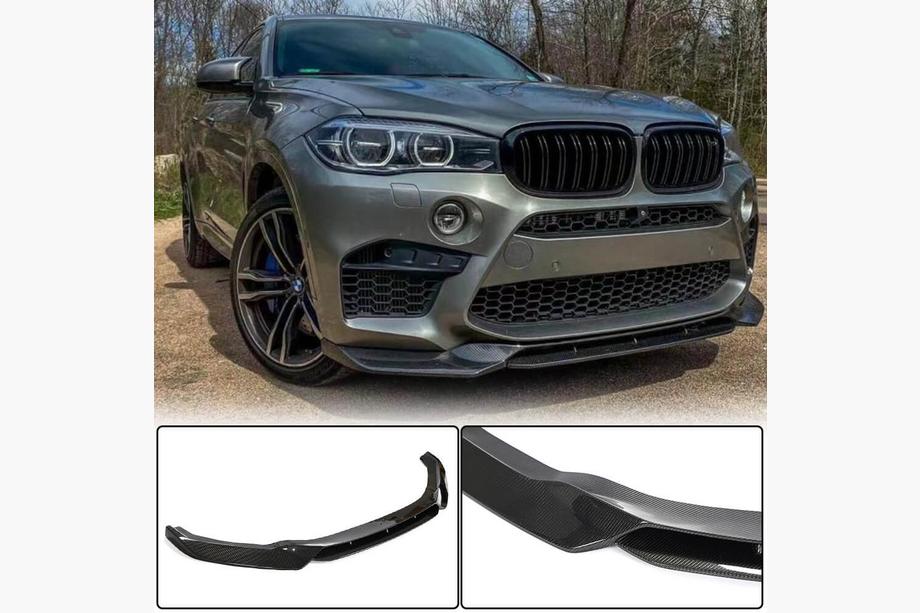 BMW X5 F15 2013–2018 Priekšējā bampera lūpa Lip V1 (F85, oglekļa šķiedra) Foto 2