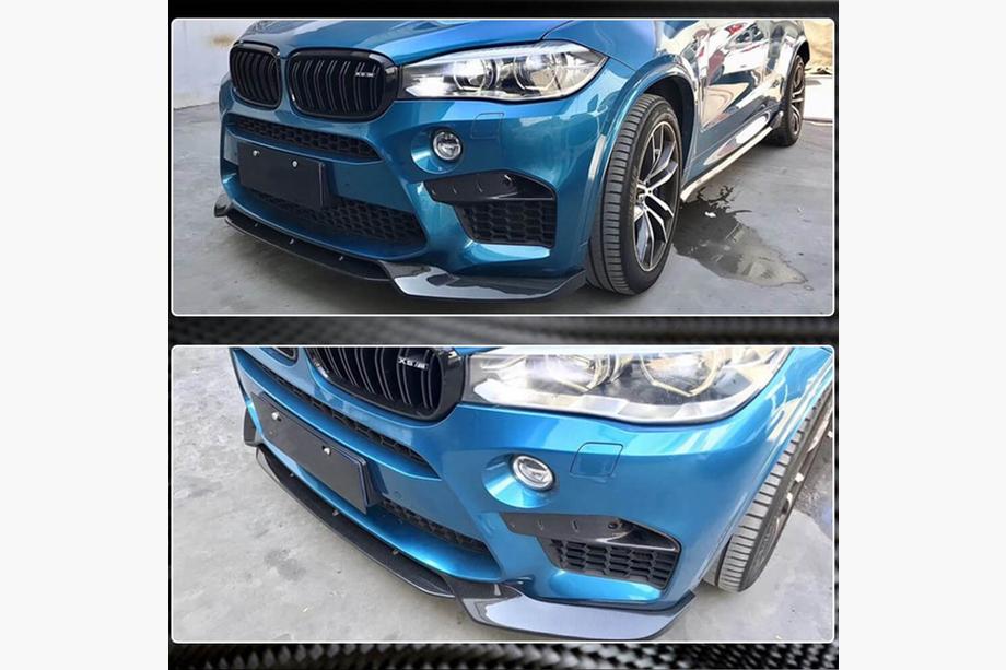 BMW X5 F15 2013–2018 Priekšējā bampera lūpa Lip V1 (F85, oglekļa šķiedra) Foto 4