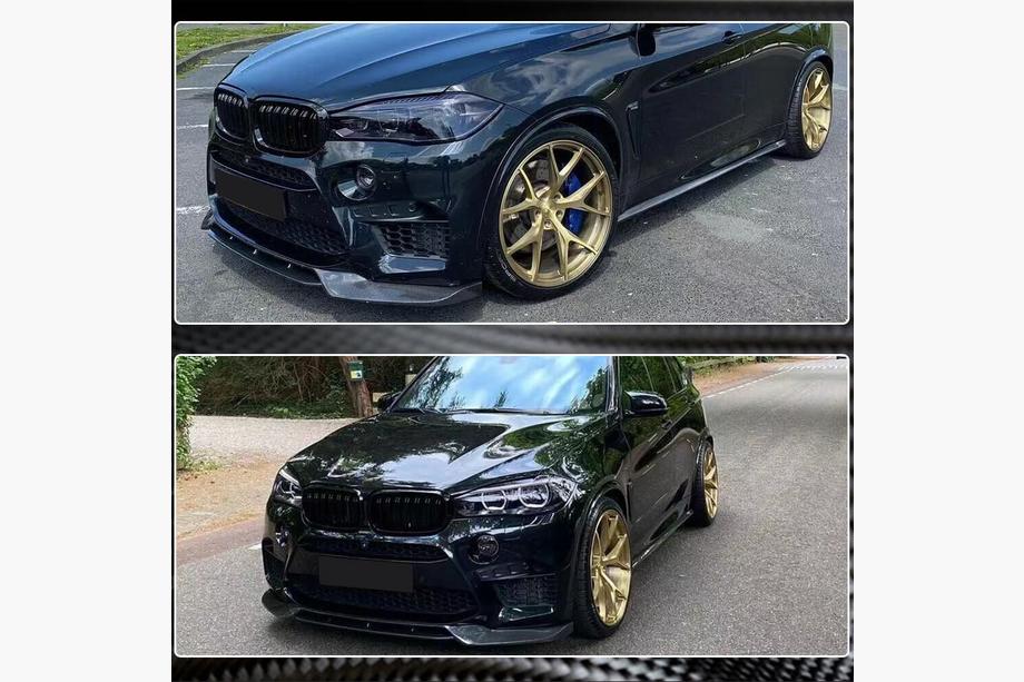 BMW X5 F15 2013–2018 Priekšējā bampera lūpa Lip V1 (F85, oglekļa šķiedra) Foto 5