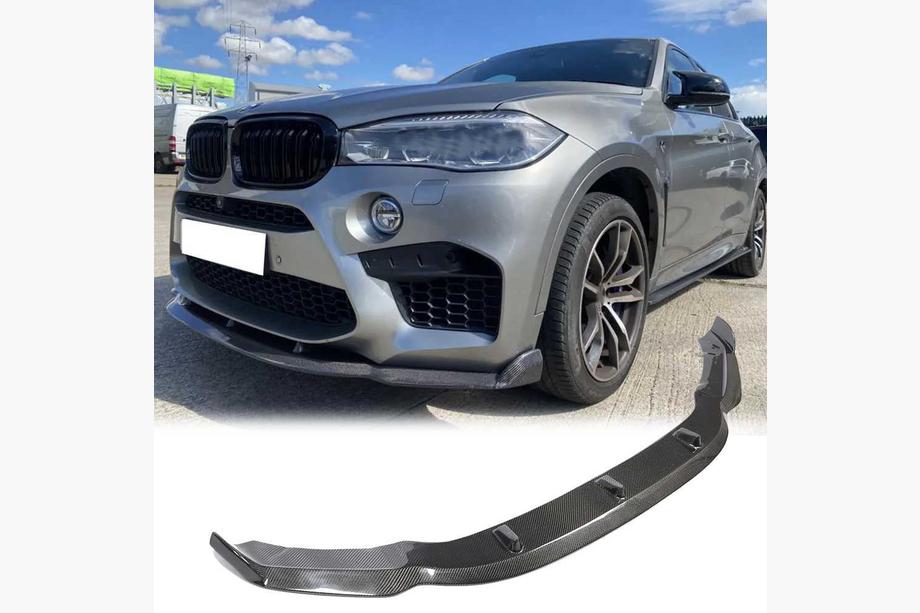 BMW X5 F15 2013–2018 Priekšējā bampera lūpa Lip V3 (F85, oglekļa šķiedra) Foto 1