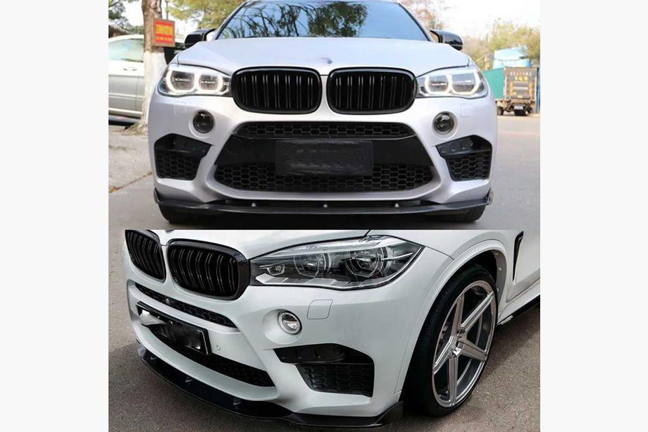 BMW X5 F15 2013–2018 Priekšējā bampera lūpa Lip V3 (F85, oglekļa šķiedra) Foto 5