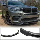 BMW X6 F16 2014–2019 Priekšējā bampera lūpa Lip V1 (F86, karbons) foto 2