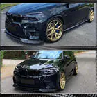 BMW X6 F16 2014–2019 Priekšējā bampera lūpa Lip V1 (F86, karbons) foto 5