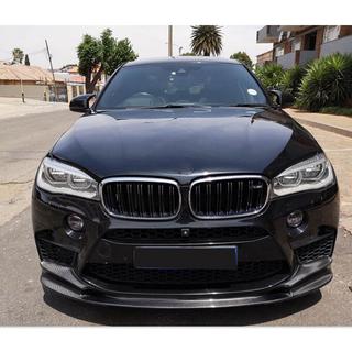 Priekšējā bampera lūpas spoilers Lip V2 (F86, oglekļa šķiedra) BMW X6 F16 2014–2019 foto 4