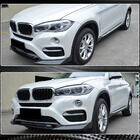 BMW X6 F16 2014–2019 Priekšējā bampera lūpa Lip V1 (Base, Carbon) foto 3