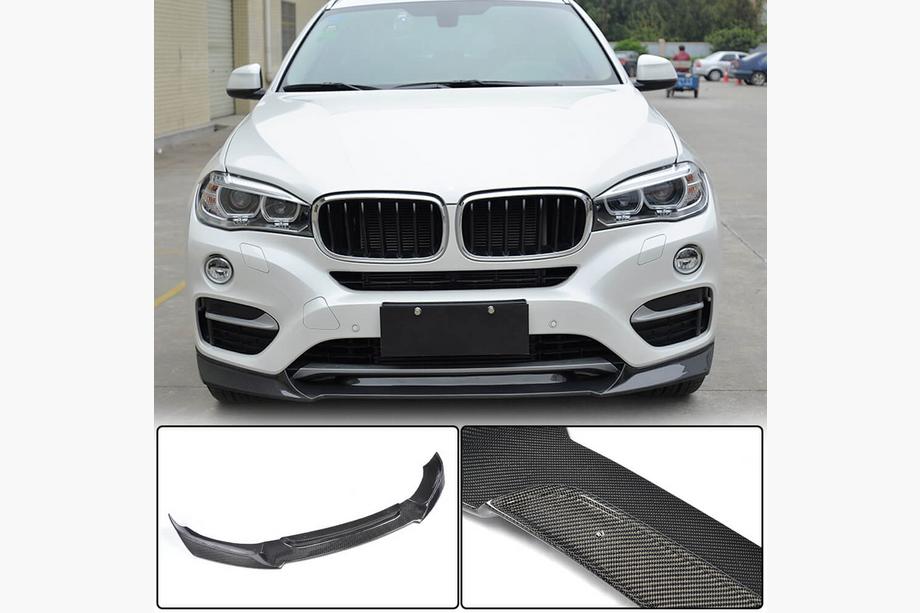 BMW X6 F16 2014–2019 Priekšējā bampera lūpa FRP V3 (Base) Image