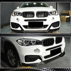 BMW X6 F16 2014–2019 Priekšējā bampera lūpas uzlika Lip (M-Sport, oglekļa šķiedra) foto 5