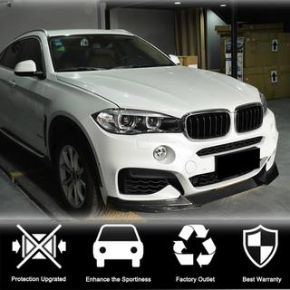 Priekšējā bampera lūpas uzlika Lip (M-Sport, oglekļa šķiedra) BMW X6 F16 2014–2019 foto 2