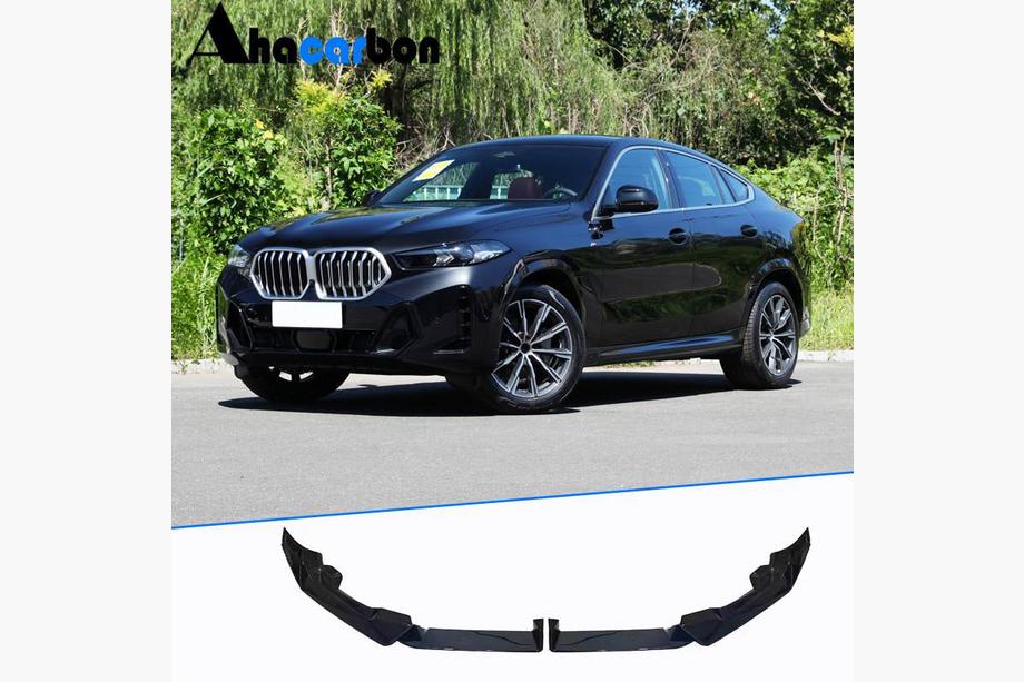 BMW X6 G06 2019–2027 ABS priekšējā bampera lūpa (2023+ M-Sport) Image