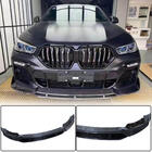 BMW X6 G06 2019–2027 Priekšējā bampera lūpa Lip (M-Sport 2018-2022, karbonšķiedra) foto 1