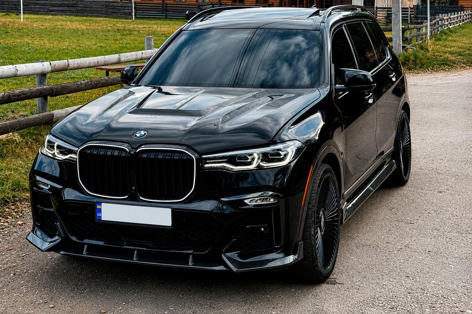 BMW X7 G07 2019– Priekšējā bampera lūpa (M-Sport 2019-2022, karbons) Foto 1