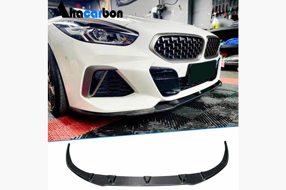 BMW Z4 (G29) 2018– Priekšējā bampera lūpa (lip spojleris) Carbon V4 (M-Sport) Foto 2