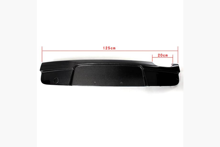 BMW 1. sērija E81/E82/E87/E88 2004–2011 Aizmugurējā bampera difuzors V2 (E87 M-Sport, oglekļa šķiedra) Foto 10
