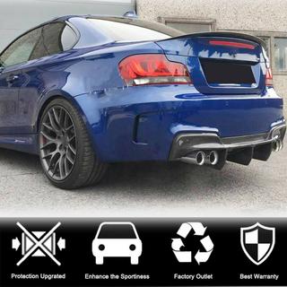 Aizmugurējā bampera difuzors (1M E82, oglekļa šķiedra) BMW 1. sērija E81/E82/E87/E88 2004–2011 foto 3