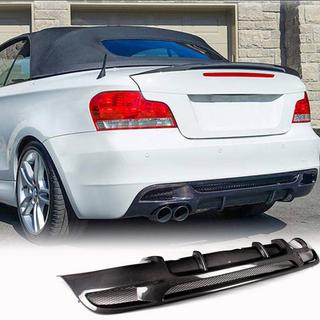 Aizmugurējā bufera difuzors V1 (E82/E88 M-Sport, oglekļa šķiedra) BMW 1. sērija E81/E82/E87/E88 2004–2011 foto 1
