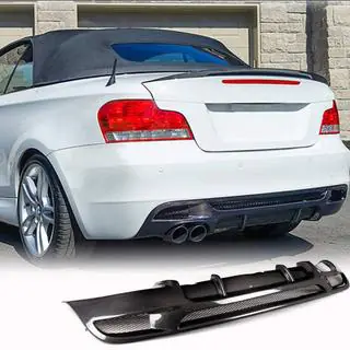 Aizmugurējā bampera difuzors V2 (E82/E88 M-Sport, oglekļa šķiedra) foto 2