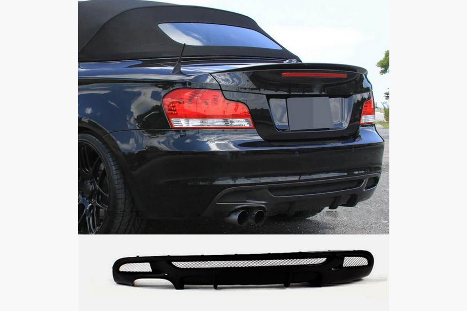BMW 1. sērija E81/E82/E87/E88 2004–2011 Aizmugurējā bufera difuzors FRP V3 (E82/E88 M Sport) Image