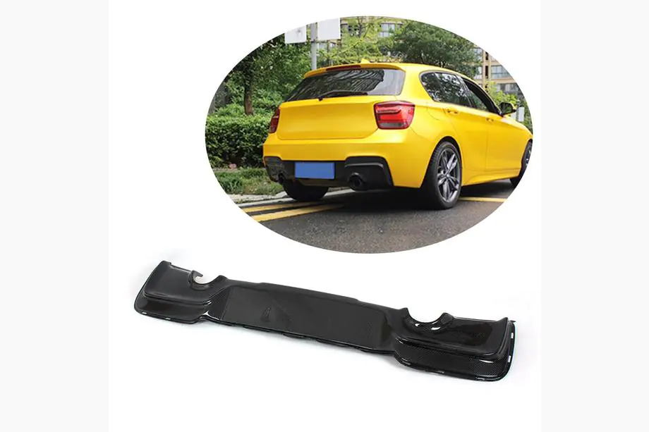BMW 1. sērija F20/F21 2011–2019 Aizmugurējā bampera difuzors (M-Sport 2011-2015, karbons) Image