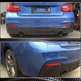 Aizmugurējā bampera difuzors V1 (F22/F23 M-Sport, oglekļa šķiedra) BMW 2. sērija F22/F23 2014–2021 foto 3