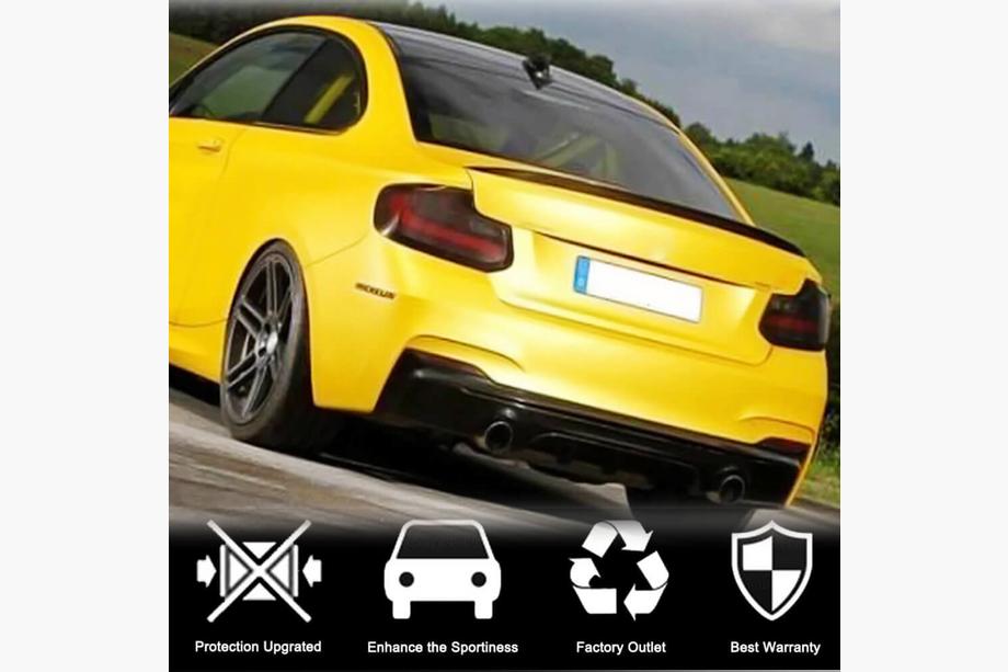 BMW 2. sērija F22/F23 2014–2021 Aizmugurējā bampera difuzors V1 (F22/F23 M-Sport, oglekļa šķiedra) Foto 2