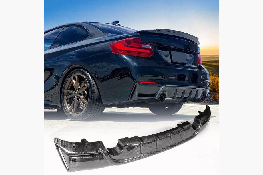 BMW 2. sērija F22/F23 2014–2021 Aizmugurējā bufera difuzors V4 (F22/F23 M-Sport, karbons) Foto 1