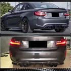 BMW 2. sērija F22/F23 2014–2021 Aizmugurējā bampera difuzors V1 (F87 M2/M2C, oglekļa šķiedra) foto 8