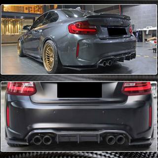 Aizmugurējā bampera difuzors V3 (F87 M2/M2C, oglekļa šķiedra) BMW 2. sērija F22/F23 2014–2021 foto 3