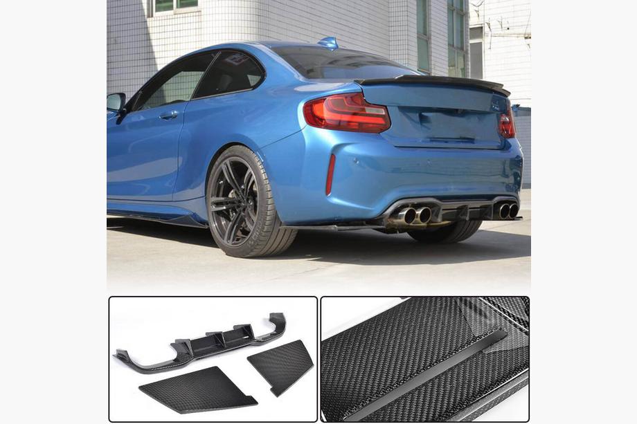 BMW 2. sērija F22/F23 2014–2021 Aizmugurējā bufera difuzors Carbon V4 (F87) Image