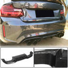 BMW 2. sērija F22/F23 2014–2021 Aizmugurējā bampera difuzors V4 (F87 M2/M2С, oglekļa šķiedra) foto 1