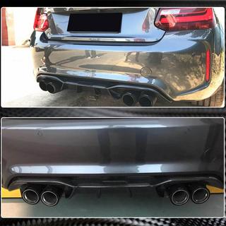 Aizmugurējā bampera difuzors V4 (F87 M2/M2С, oglekļa šķiedra) BMW 2. sērija F22/F23 2014–2021 foto 4