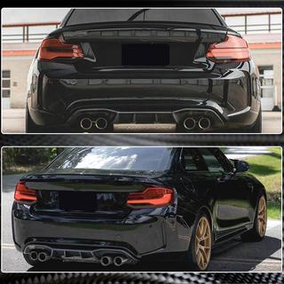 Aizmugurējā bampera difuzors V6 (F87 M2/M2С, oglekļa šķiedra) BMW 2. sērija F22/F23 2014–2021 foto 4
